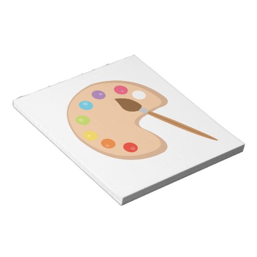 Palet verf notitieblok (Schuin)