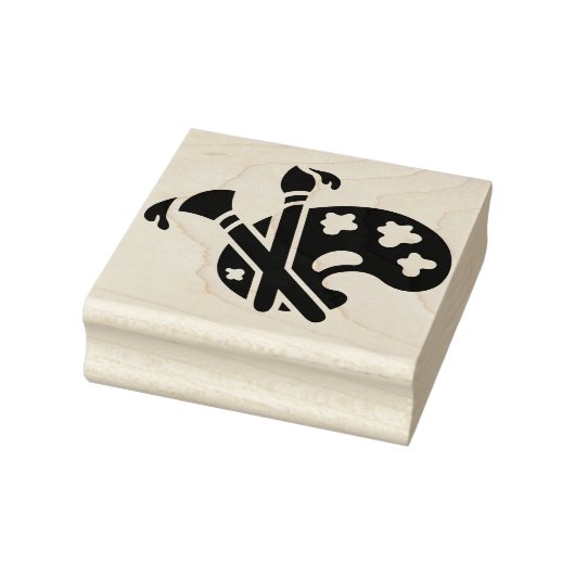 Palet verf rubberstempel (Stempel)