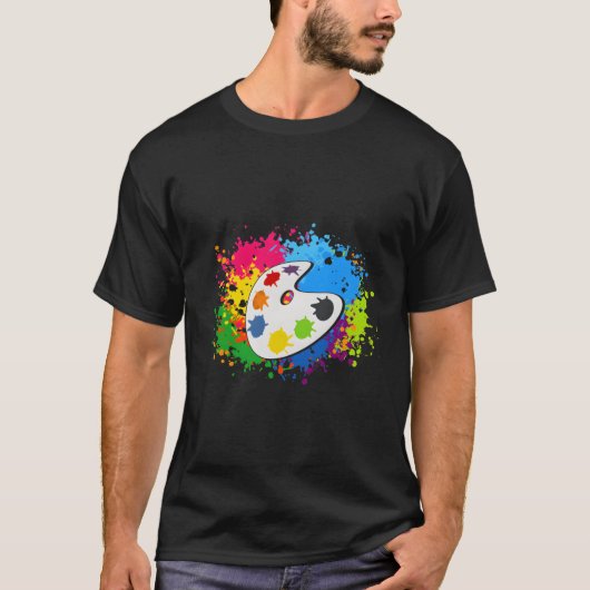 Palet verf t-shirt (Voorkant)