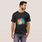 Palet verf t-shirt (Voorkant volledig)