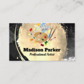 Palet Verfkwasten | Moderne Kunst Visitekaartje (Voorkant)