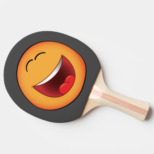 Paleta de ping pong con emoji. tafeltennisbatje (Zijkant)