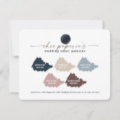 Paletkaart voor marineverbindingen en puinblauw (Voorkant)