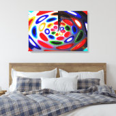 Paletkunst Canvas Afdruk (Insitu (Slaapkamer))