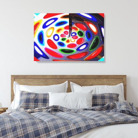 Paletkunst Canvas Afdruk (Insitu (Slaapkamer))