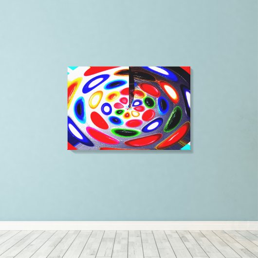 Paletkunst Canvas Afdruk (Insitu (Houten vloer))