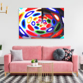 Paletkunst Canvas Afdruk (Insitu (Woonkamer))