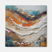 Paletmes schilderen zwaar gips in textiel magneet (Voorkant)