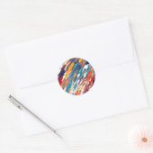 Paletmes textuur ronde sticker (Envelop)