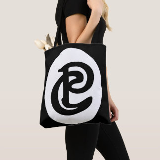 Palette & Chisel Zwarte Logo Tote Bag
