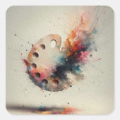 Palette of Creation  Vierkante Sticker (Voorkant)