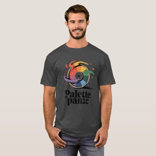 Palette Panic | Funny Artist Humor   T-shirt (Voorkant volledig)