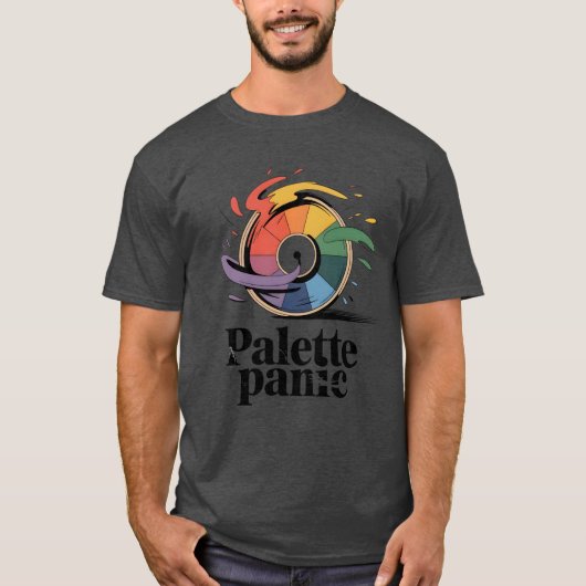 Palette Paniek | Grappige Kunstenaarshumor   T-shirt (Voorkant)