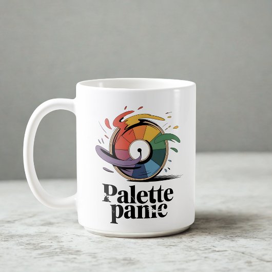 Palette Paniek | Ontwerpersleven Grap   Koffiemok