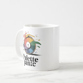 Palette Paniek | Ontwerpersleven Grap   Koffiemok (Voorkant links)