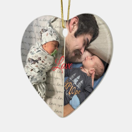 Palette Personalized Photo Design Keramisch Ornament (Links)