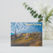 Palette Springs Sunrise Mammoth Hot Springs Briefkaart (Staand voorkant)