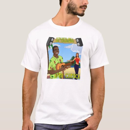 Palheta-Bala dos Cavaquinhos Afro Carioca T-shirt (Voorkant)