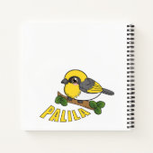 Palila Hawaii-woudvogel Notitieboek (Achterkant)