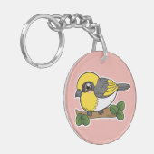 Palila Hawaii-woudvogel Sleutelhanger (Voorkant Links)
