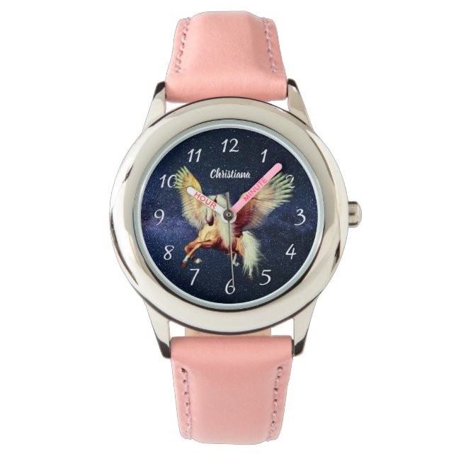 Palimino Winged Pegasus Horloge (Voorkant)