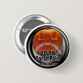 Palin2016Halloween Ronde Button 5,7 Cm (Voorkant /achterkant)