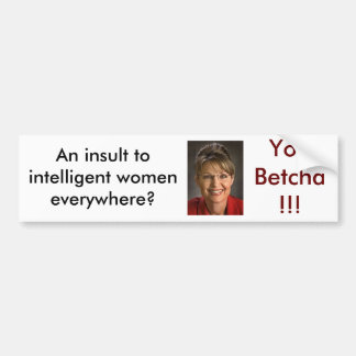 Palin2 Bumpersticker