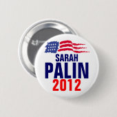 Palin 2012 ronde button 5,7 cm (Voorkant /achterkant)