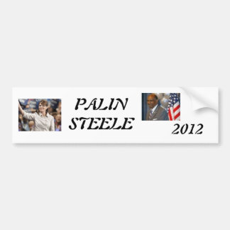 palin 2012, steele 1, 2012, PALINSTEELE Bumpersticker