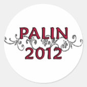 Palin 2012 Wijnstok Sticker (Voorkant)