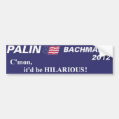 palin bachmann 2012 bumpersticker (Voorkant)