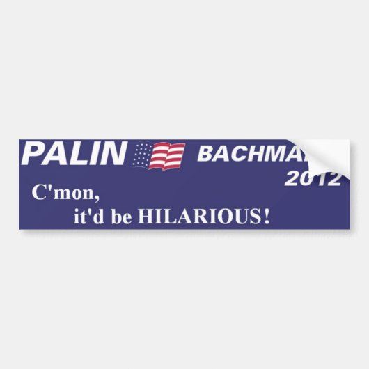 palin bachmann 2012 bumpersticker (Voorkant)