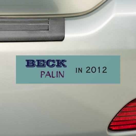 PALIN, BECK, in 2012 Bumpersticker (Op auto)