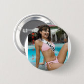 palin bikini alaska ronde button 5,7 cm (Voorkant /achterkant)