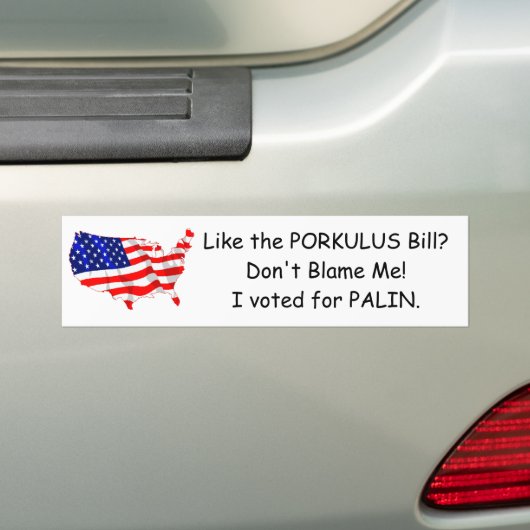 PALIN-Bumpersticker Bumpersticker (Op auto)