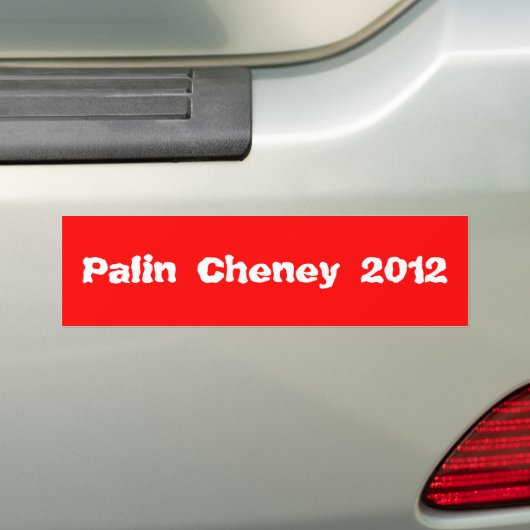 Palin Cheney 2012 Bumpersticker (Op auto)