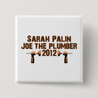 Palin Joe de Plumber 2012 Vierkante Button 5,1 Cm