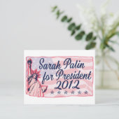 Palin Lady Liberty Briefkaart (Staand voorkant)