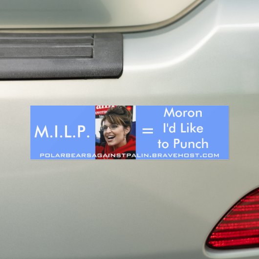 Palin M.I.L.P Bumpersticker (Op auto)
