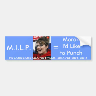 Palin M.I.L.P Bumpersticker