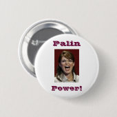 Palin Power. -knop Ronde Button 5,7 Cm (Voorkant /achterkant)