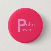 Palin Power. Ronde Button 5,7 Cm (Voorkant)