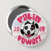 Palin Power Soccer Mam Ronde Button 4,0 Cm (Voorkant /achterkant)