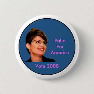 Palin voor Amerika Ronde Button 5,7 Cm