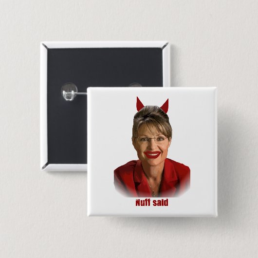 PalinButtonnen Vierkante Button 5,1 Cm (Voorkant /achterkant)