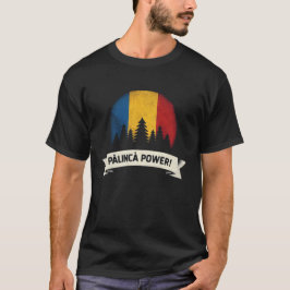 Palinca power - driekleurige vlagduif t-shirt