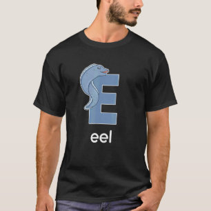 Paling Alfabet Letter Oceaan Dier Vis Vissen Liefd T-shirt