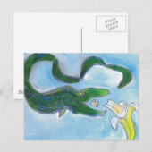 Paling eet bananen! briefkaart (Voorkant / Achterkant)