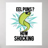 Paling Puns Hoe Schokkend Grappig Dier Pun Poster (Voorkant)
