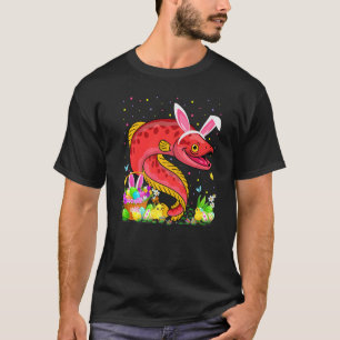 Paling Vis Paaseierenjacht Konijn Paling Pasen T-shirt
